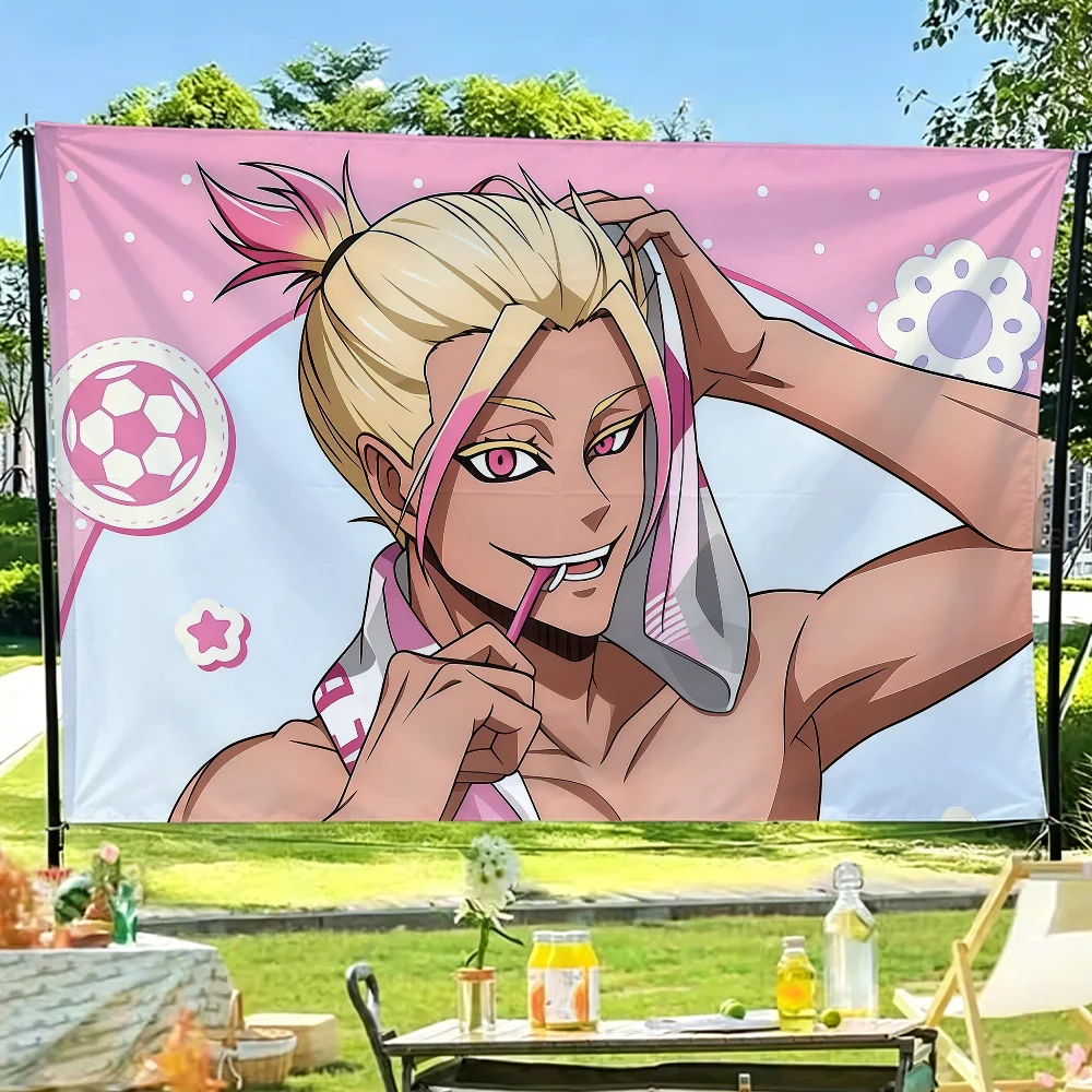 Anime Shidou Ryuusei B-Blue L-lock Flagge für Gartenparty, Wohnzimmer, Zuhause, Wanddekoration, Banner, Schlafzimmer, Outdoor-Wandteppich – Detail 5