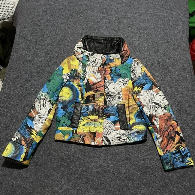 เสื้อโค้ทหนังวินเทจทรงสลิมฟิตสำหรับผู้หญิง แบบซิป สไตล์สตรีท แขนยาว ความยาวปกติ เสื้อคลุมแฟชั่น