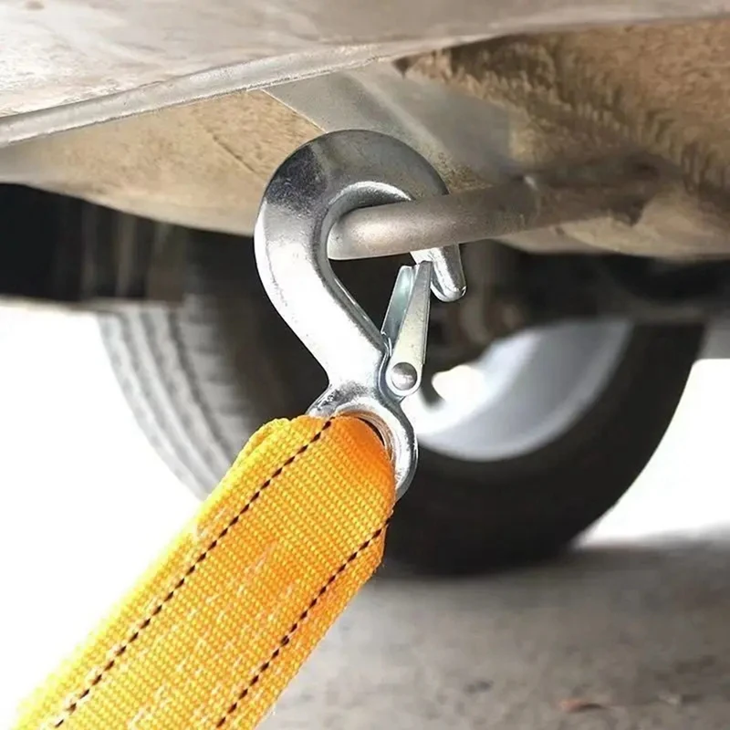 Double Tow Rope Thickened Tow Rope Car Car Offroad Towing Rope Towing Belt Car Rope 5 Ton Tow Rope