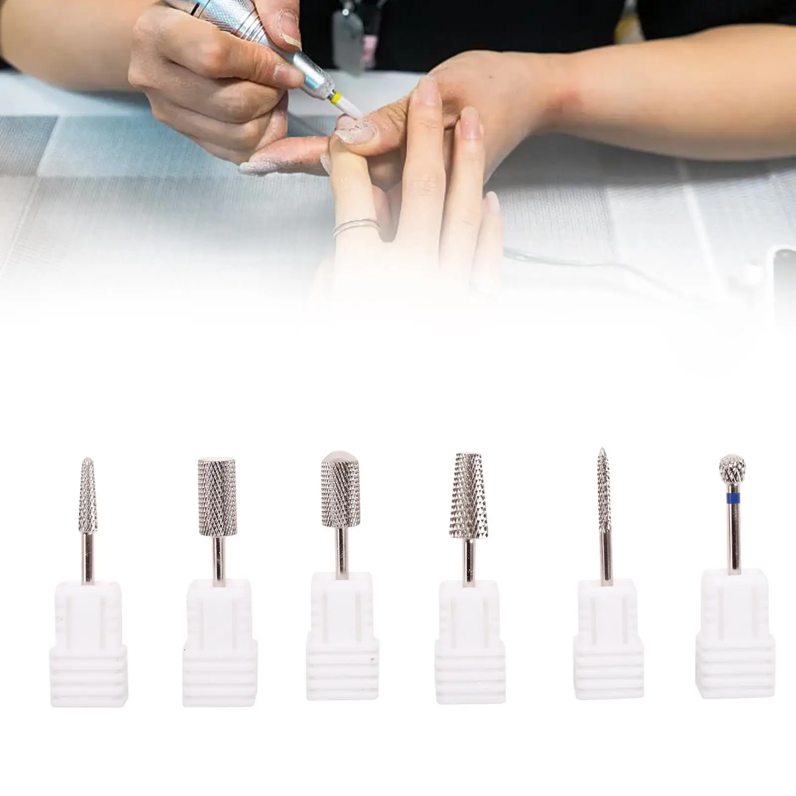 Manicure broca unha polonês broca cabeça elétrica arquivo de unhas profissional