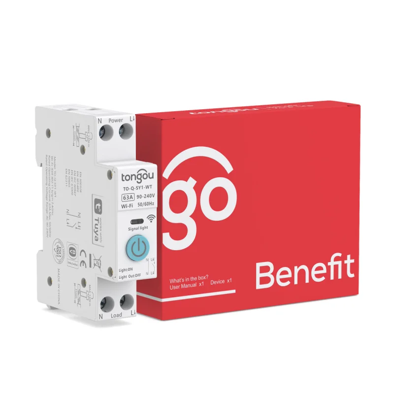 

Миниатюрный автоматический выключатель Life 1P 63A на DIN-рейку с Wi-Fi TUYA, измерением энергии, для умного дома, беспроводное дистанционное управление через приложение