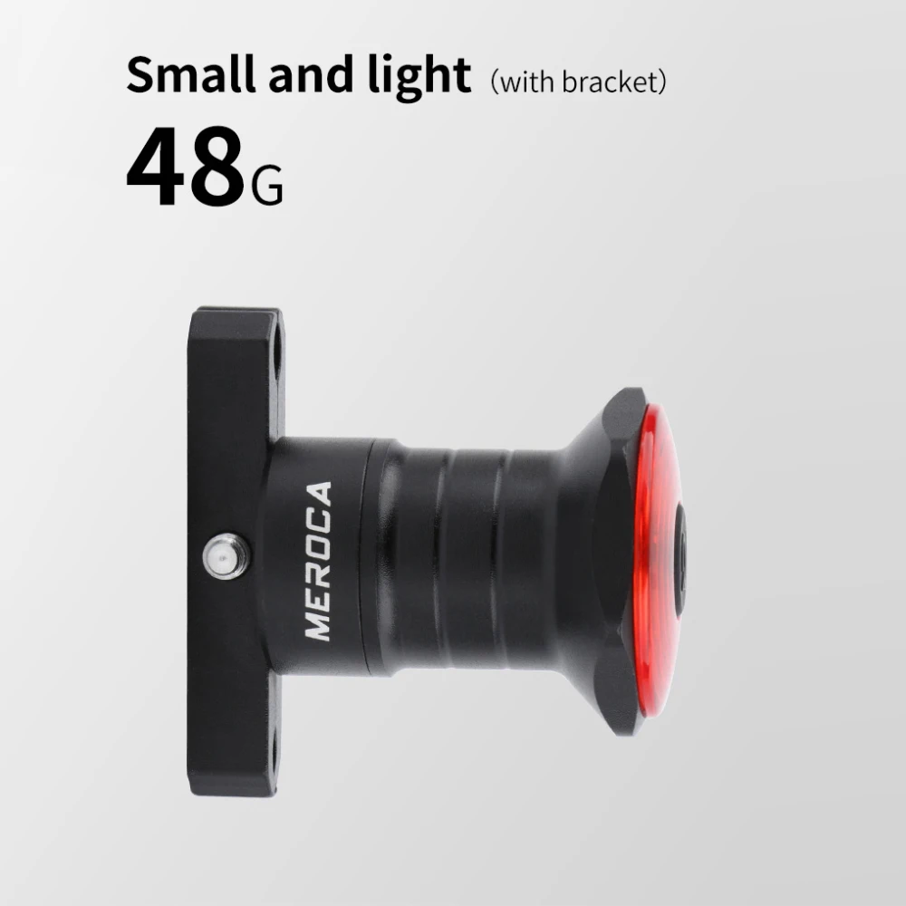 MEROCA Smart Sensor Brake Taillight Bicycle Rear Light Rechargeable Lamp Tail Cycling Flashlight For Bike Стоп Сигнал Велоси