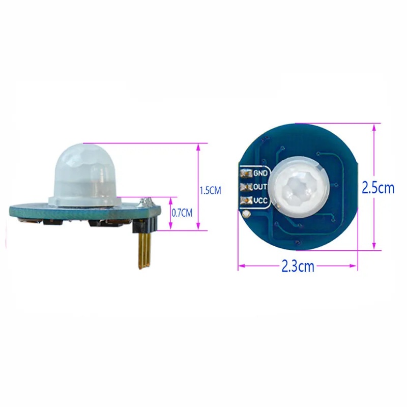 1/2~20/50Pcs New Human Infrared Thermoluminescence Sensor Module With 1.5A Amplification Automatic Lamp