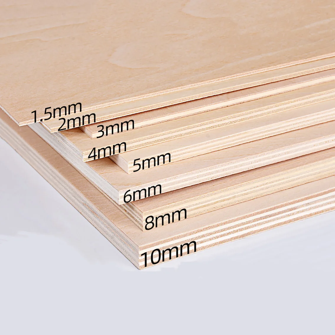 Thickness 1.5mm/2mm/3mm/4mm/5mm-10mm Basswood Board Model Craft Sheet Material for DIY Model Building Carving Part Accessories