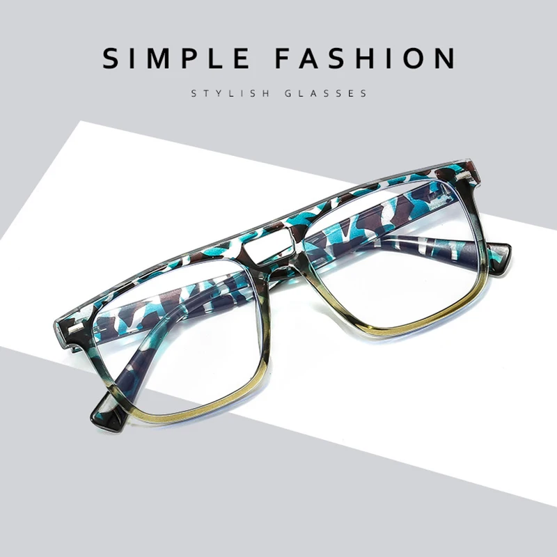 النساء جسر مزدوج مكافحة الأشعة الزرقاء التقدمية متعددة البؤر قصر النظر الطيار نظارات الرجال نظارات قصر النظر البعيدة الطلاب