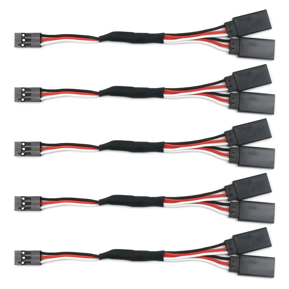 100/150/200/300/500mm RC Servo Y Extension Cord Cable Lead Wire For RC Servo JR Futaba RC Airplane Helicopter Car DIY