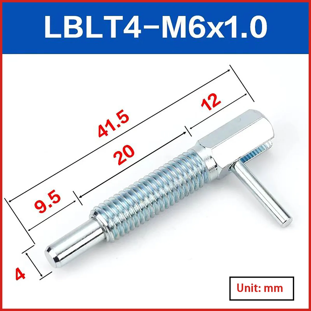 Index Plunger GN7017 Knob Spring Stopper Pin ZAU41 Retractable Locating Fixing Insert Pin