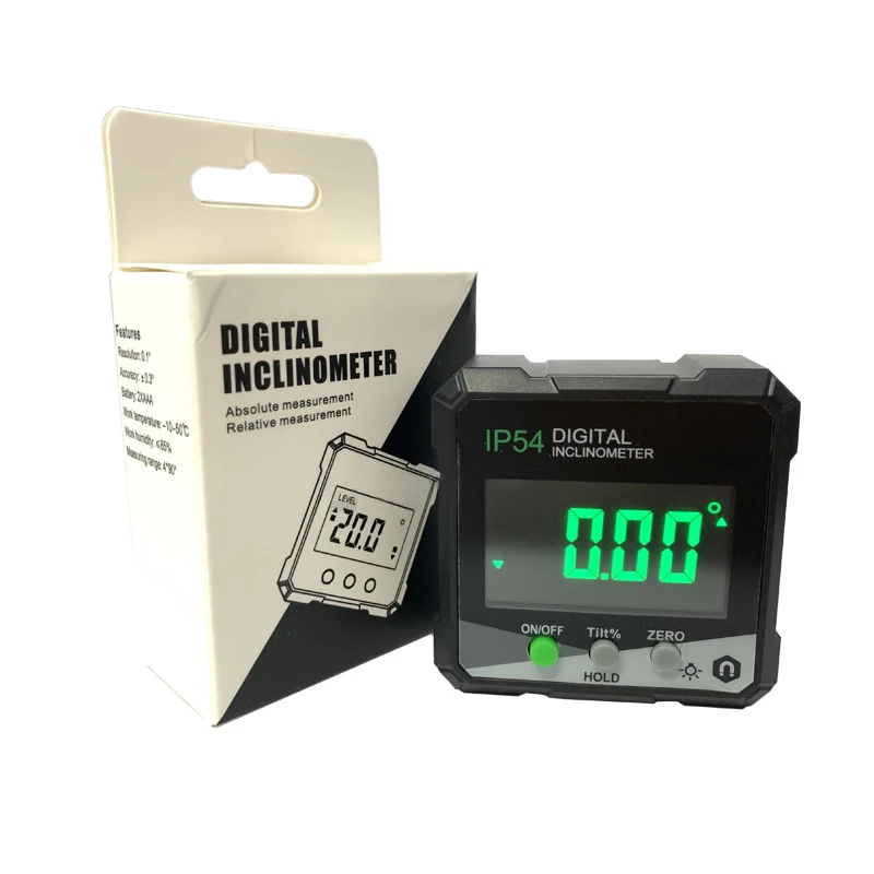 hit productDigital Display Inclinometer Box Protractor  Angle, Slope, and Level Measurement Tool