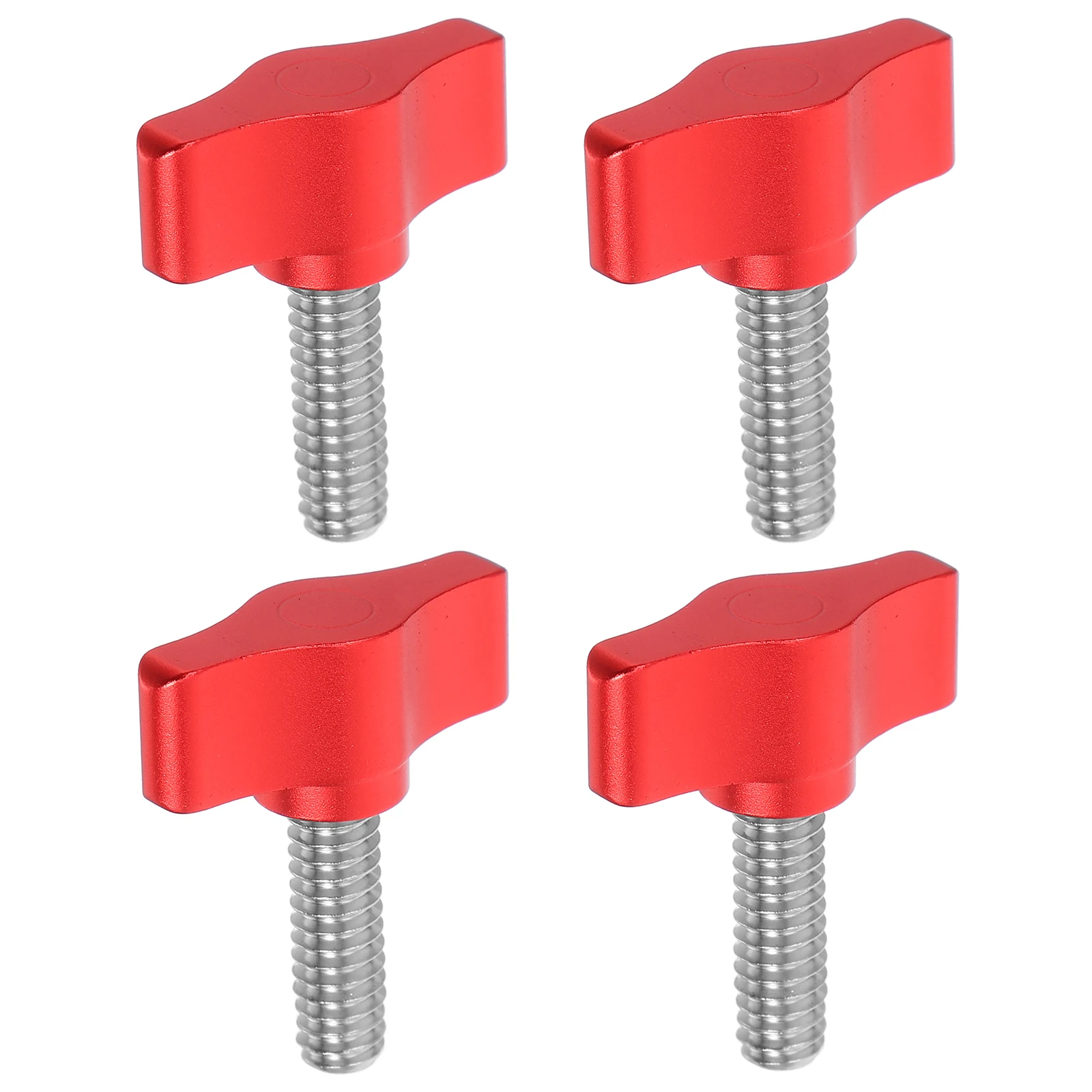 

4pcs Aluminum Thumbscrews Big Knob Tightening Ergonomic Hand Grip For Camera Woodworking 1/4X20.4 Wing Screws Hand Knob Screws