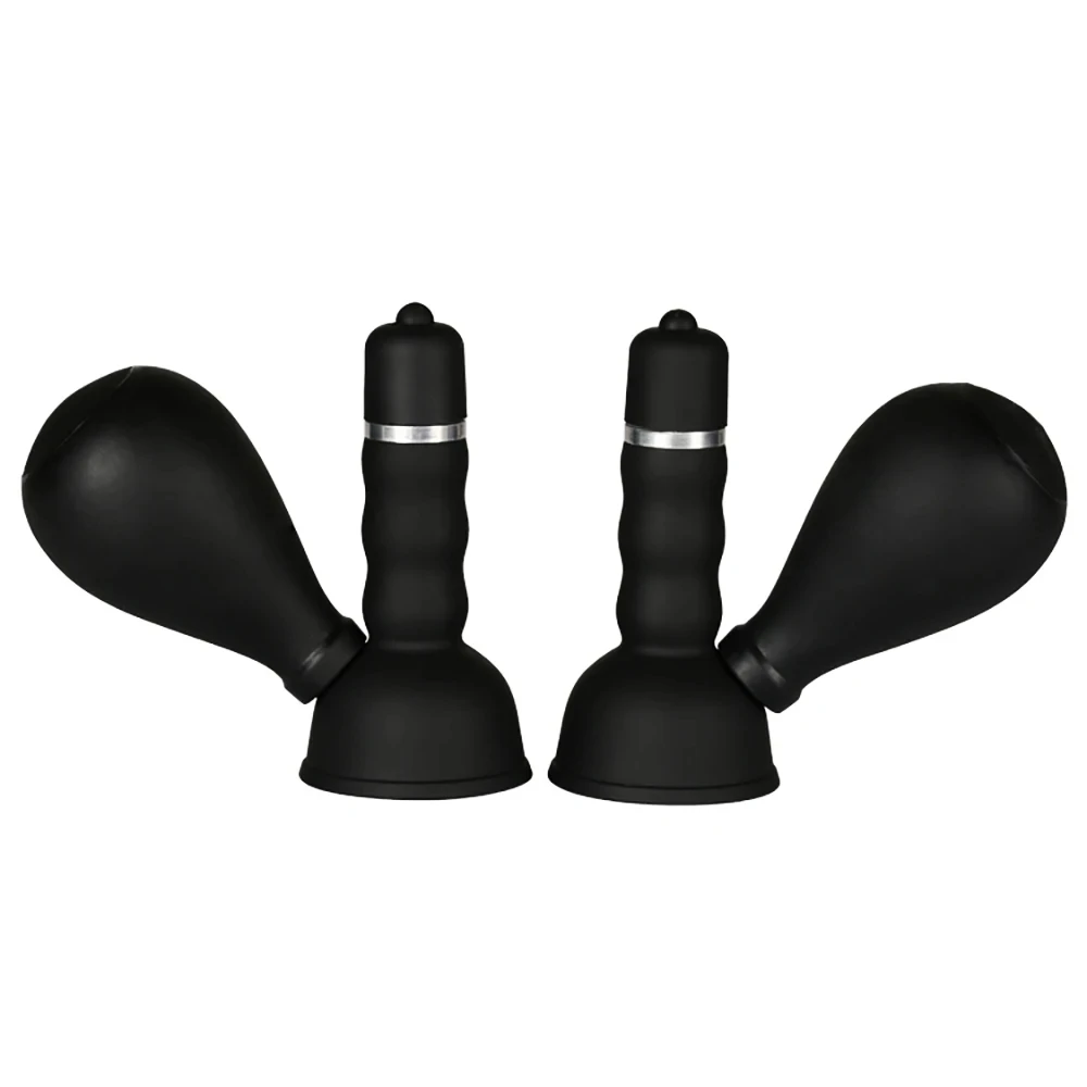 2pcs Sex Clitoris Stimulator Vibrator Nipple Sucker Breast Enlargement Brush Clit Vibrator Female Masturbator Adult Sex Products