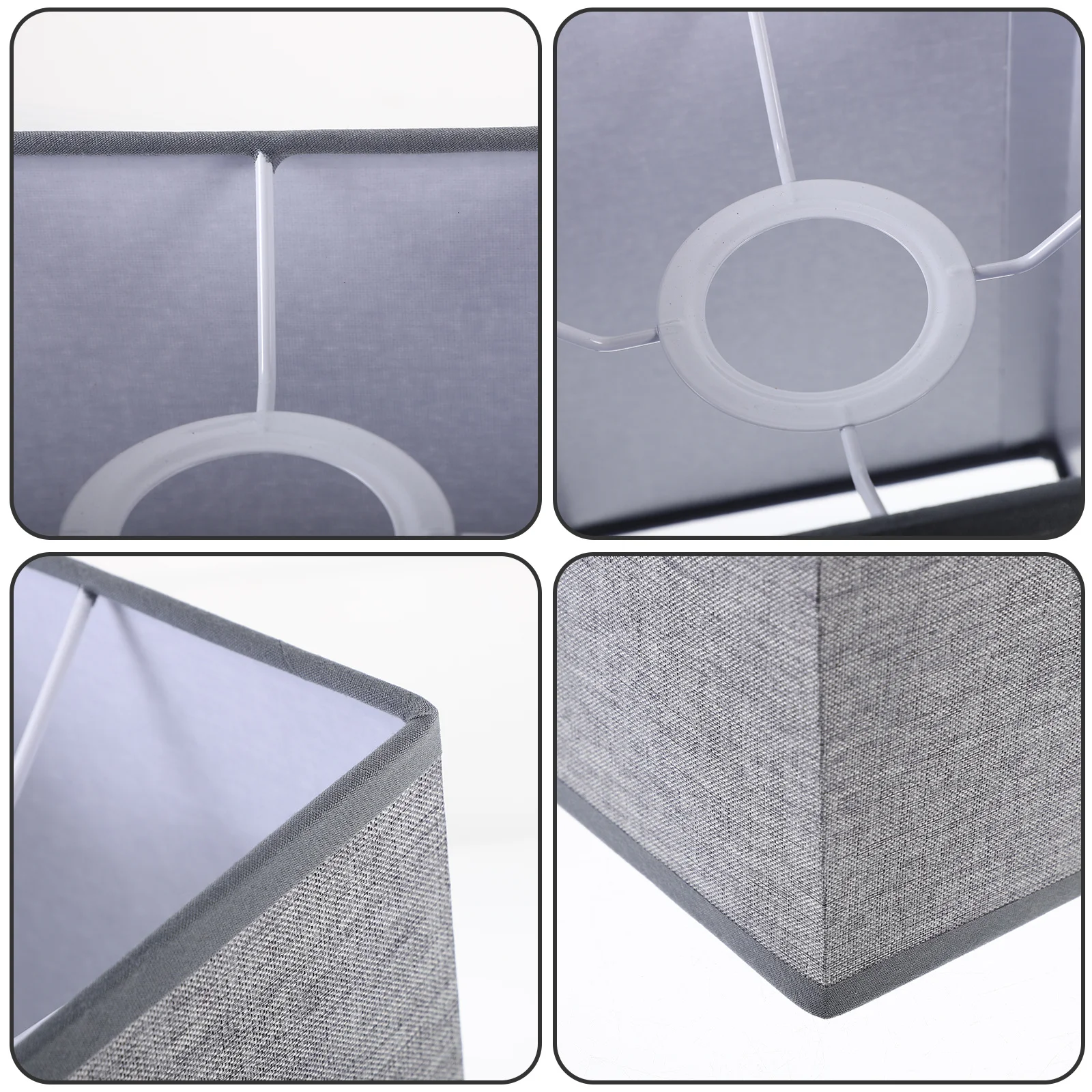 

Rectangular Linen Lamp Shade for Bedroom Living Room Floor Table Desk Lamp Cover Soft Light Home Decorative Replacement