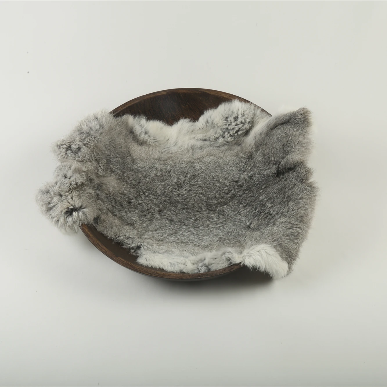 

Baby photography Blanket Real Fur Basket Filler Newborn Photo Prop Vintage Natural Rabbit Fur Mini Blanket Posing Backdrop