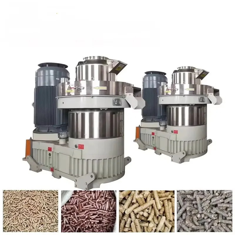 Línea de producción de briquetas de biomasa a gran escala, equipo de procesamiento de juego completo para máquina de pellets de madera pequeña y paja