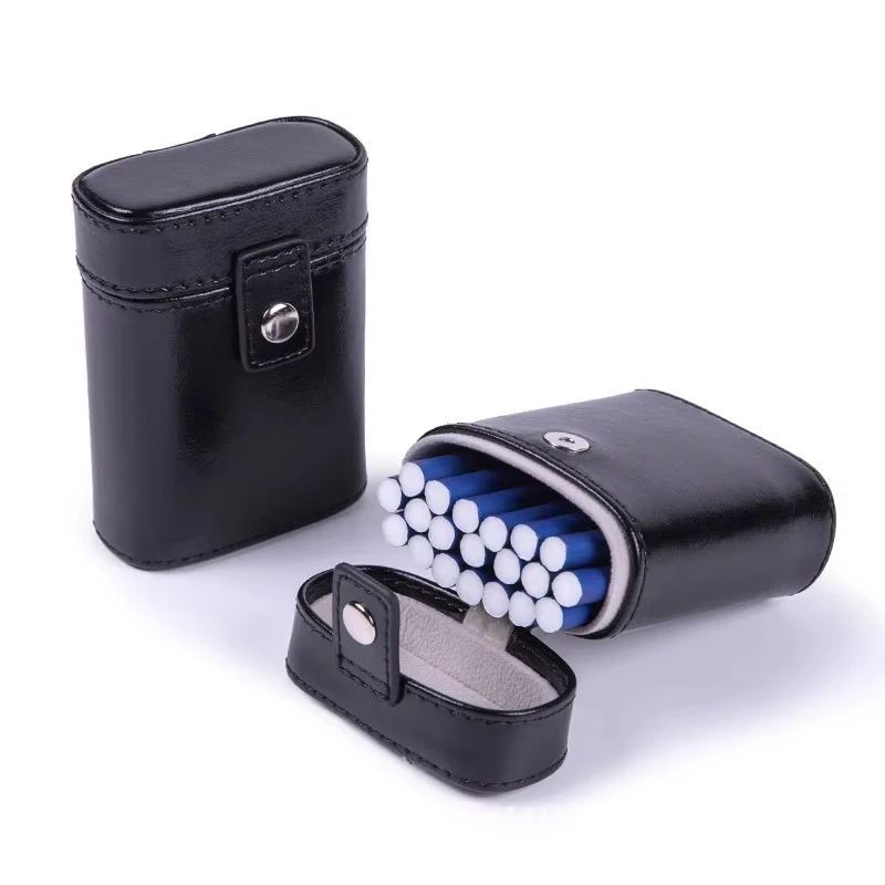 

PU Leather Cigarette Case Box Container Holder 20 Cigarettes Box Case Flip Cover Cigarette Storage Case Box Smoker Gift