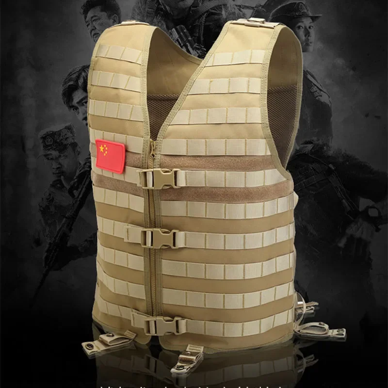 Tactical Vest Molle Assault Carrier Airsoft Vest Adjustable Mesh Vest Military Paintball CS Sports Waistcoat Hunting Gear