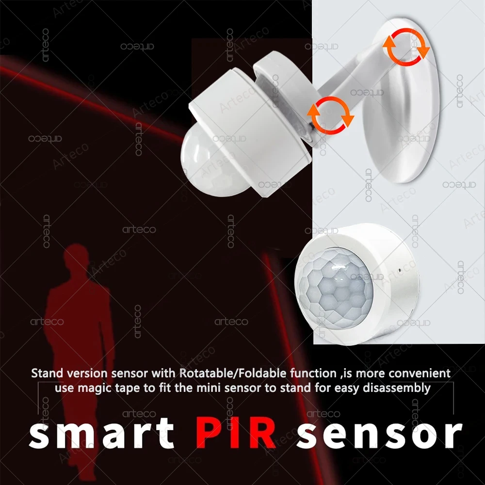Zigbee PIR Motion Sensor Smart Human Body Movement Wireless Infrared Detector ZigBee Motion Sensor Smart Home Security Alarm