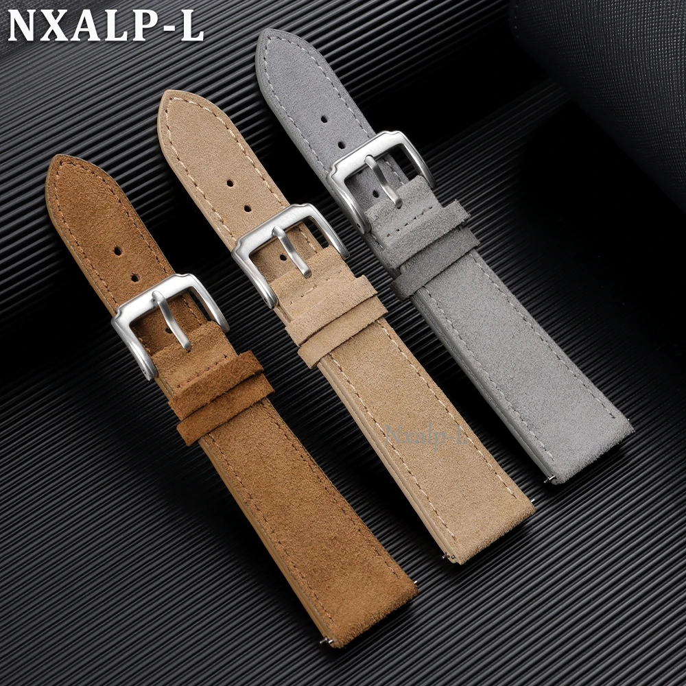 حزام ساعة من الجلد المدبوغ الن - مراجعة Suede Strap Watch وسعره