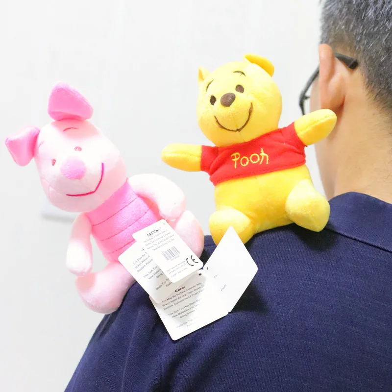 12 سنتيمتر أنيمي ويني ذا بوه الأسرة ديزني محشوة اللعب Kawaii خنزير صغير Eeyore دمية مضحك هدايا لصديقة أشياء لطيف للفتيات #1