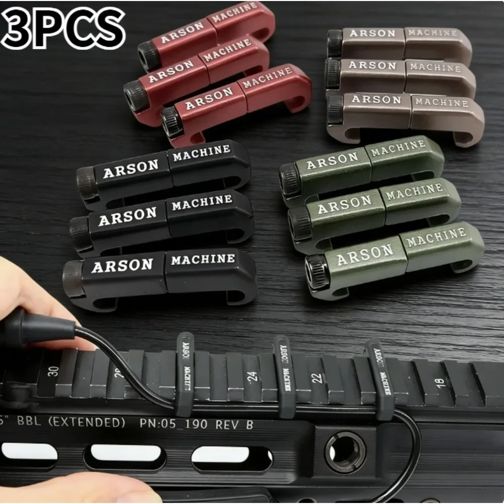 2026 nuevo 3 unids/set CNC Picatinny WireGuide sistema gestión de cables luz exploradora táctica M600M300 Cable de interruptor de linterna