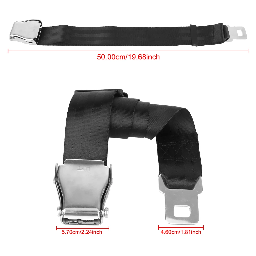 Car Seat Belt Extender With Aircraft Buckle Extended Lengthened Car Seat Safety Belt Adjustable Kid Safety Travel Harness