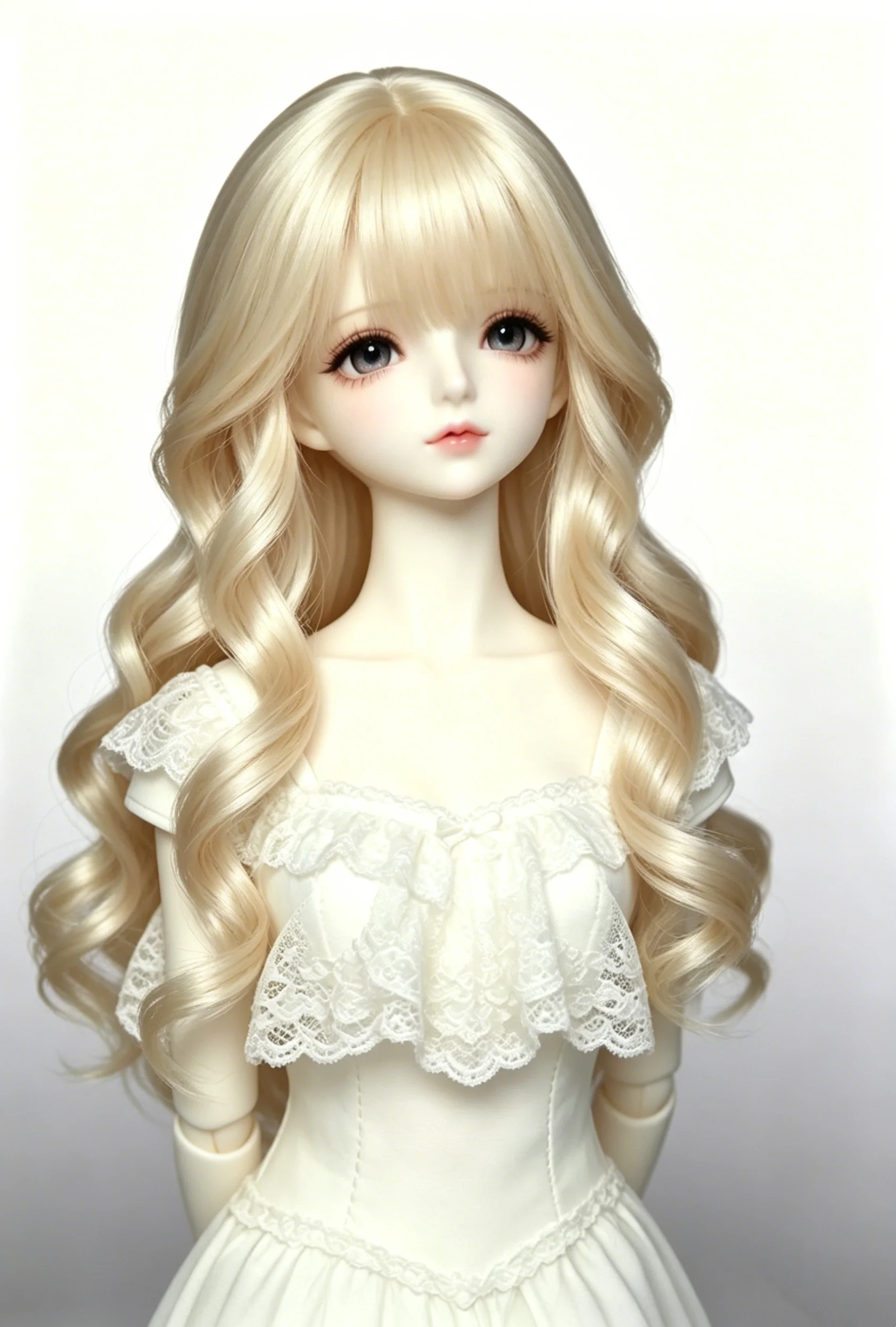 

Wigs bjd wig curly doll hair long doll wig doll accessories, 1/3 1/4 1/6 doll hair free shipping