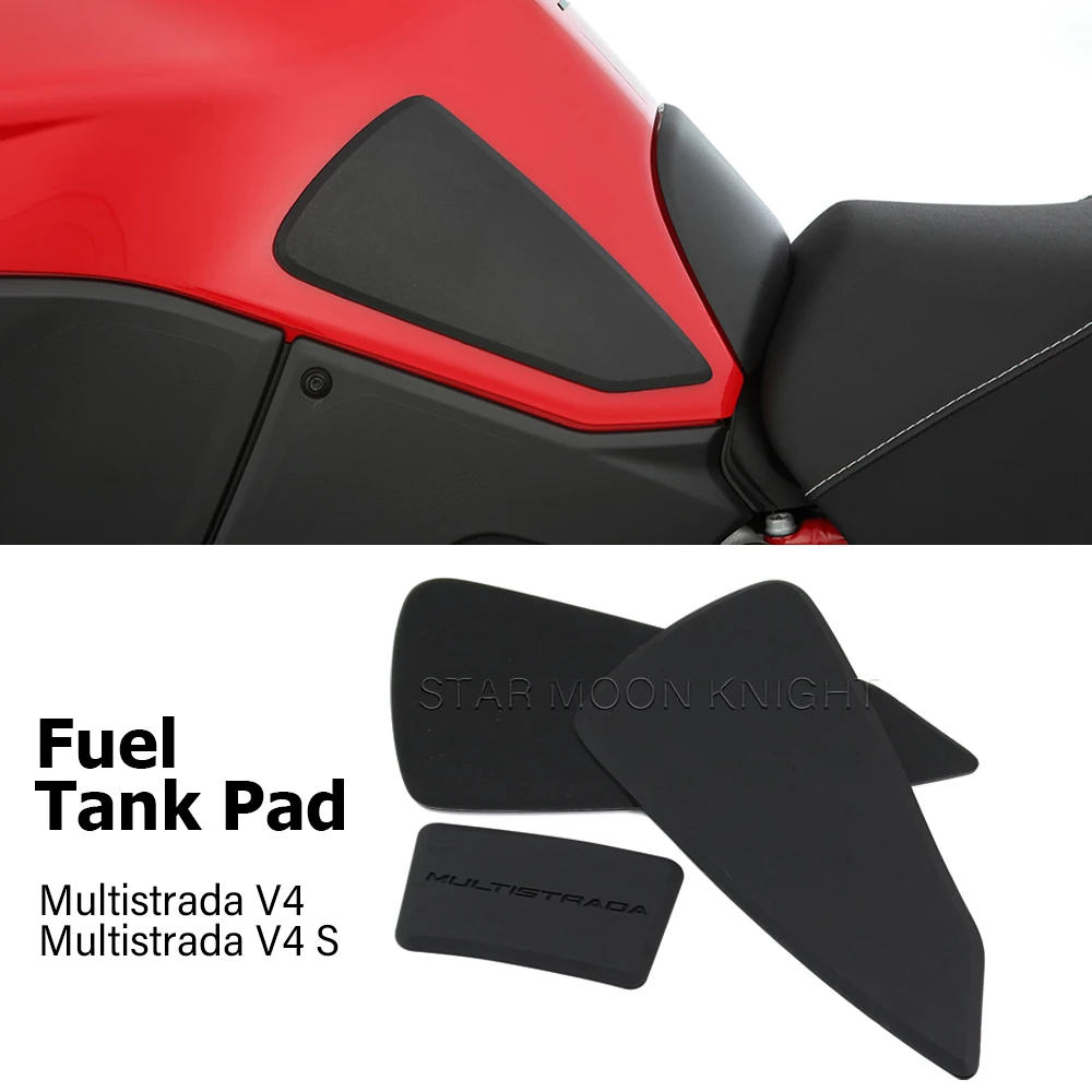 For Ducati Multistrada V4 S V4s 2021 2022 2023 2024 Motorcycle Accessories Fuel Tank Pad Stickers Anti Slip Rubber Tankpad