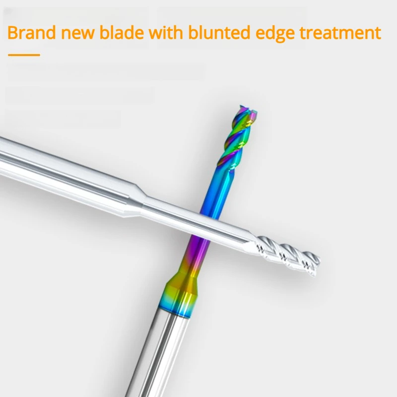 HRC55 HRC62 HRC65 HRC70 Fresa a gola profonda in metallo duro 2 3 Fresa a collo lungo a 4 flauto 1mm 1.2 1.5 2 2.5 3.0mm Frese CNC