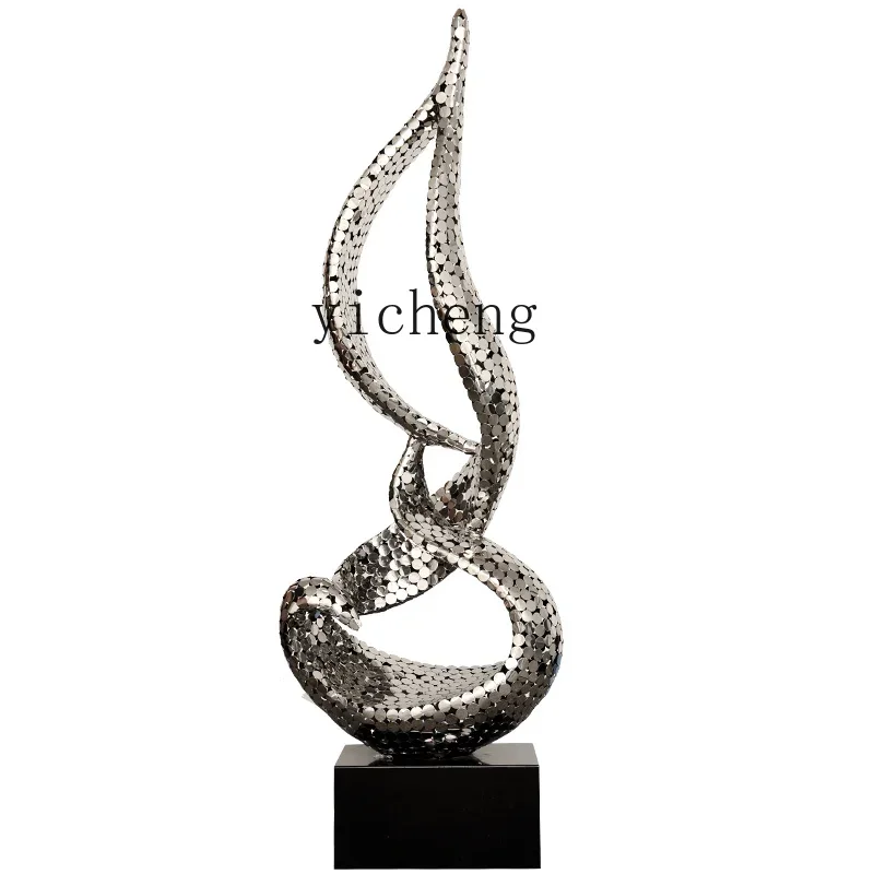 L7-15 Large Metal Floor Sculpture Hall Model Room Entrance Aisle Modern Abstract Ornament