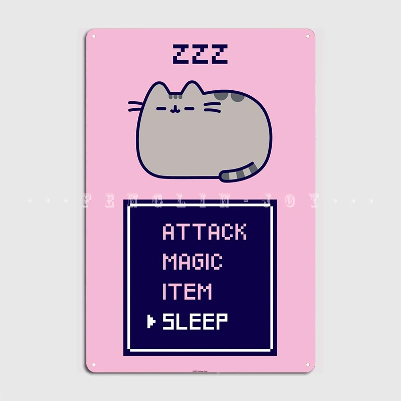 Attack Magic Sleep Poster Metal Plaque Wall Pub Club Bar Designing Poster Tin Sign Posters