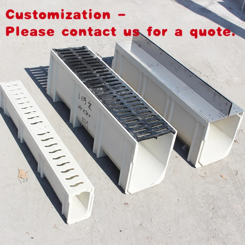 Drainage Ditch U-shaped groove custom.Garden Composite square SMC