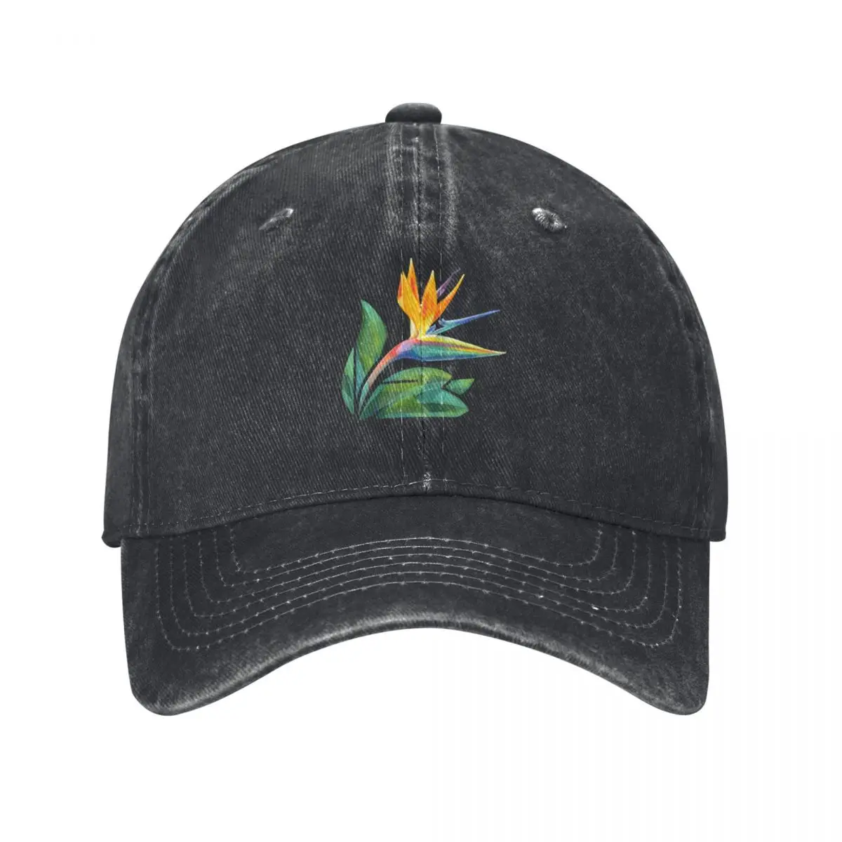 Bird or Paradise Flower Baseball Cap Vintage summer hat |-F-| Ladies Men's