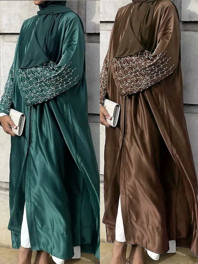 

Eid Abaya Dress for Women Beading Woman Party Abayas Ramadan Saudi Arabic Dubai Party Dresses Robe Caftan Vestidos Kaftan 2024