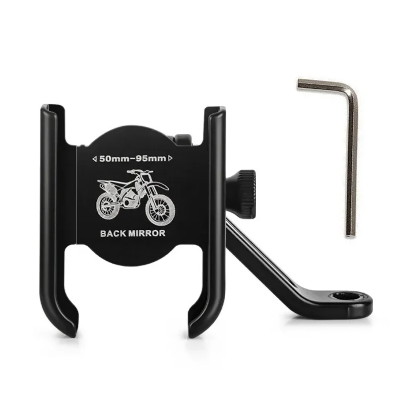 Phone Mount Stand Bicycle Holder 360° Rotatable Aluminum Adjustable Bike Phone Holder Non-slip Support Cycling GPS Bracket Clip