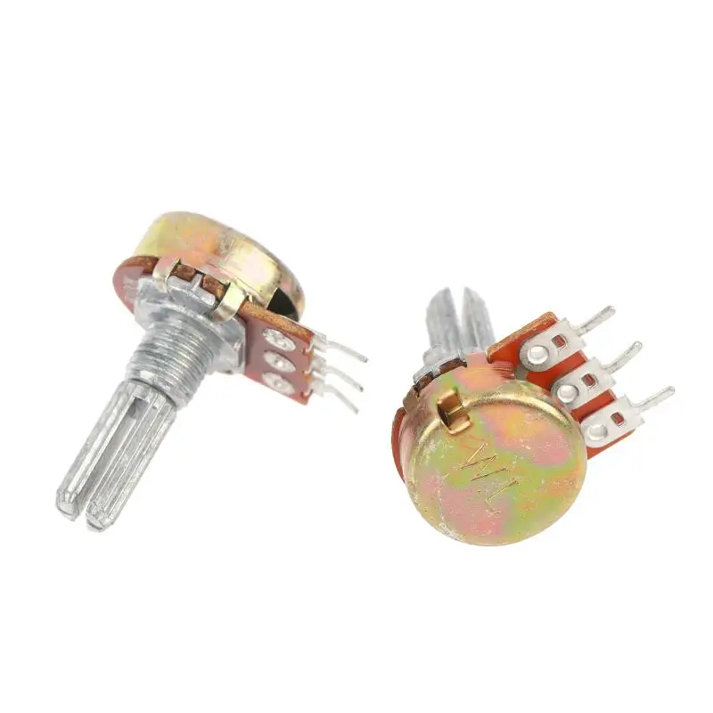 Einstellbares WH148 Einzelpotentiometer 10 Stück B-Typ 1K-500K 15/20MM Schaft für die Reparatur von elektronischen Geräten im Haushalt – Detail 6
