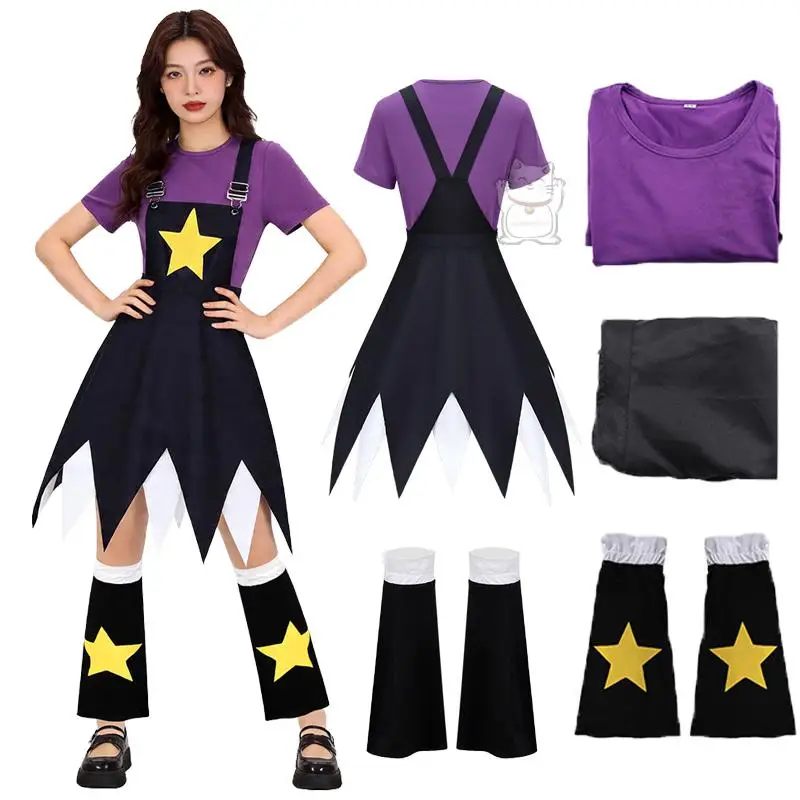 

Novelty Anime New Game Lily Princess Easter Dress Halloween Fantasy Dress Up Top Strap Skirt Leg Cover Hot Selling