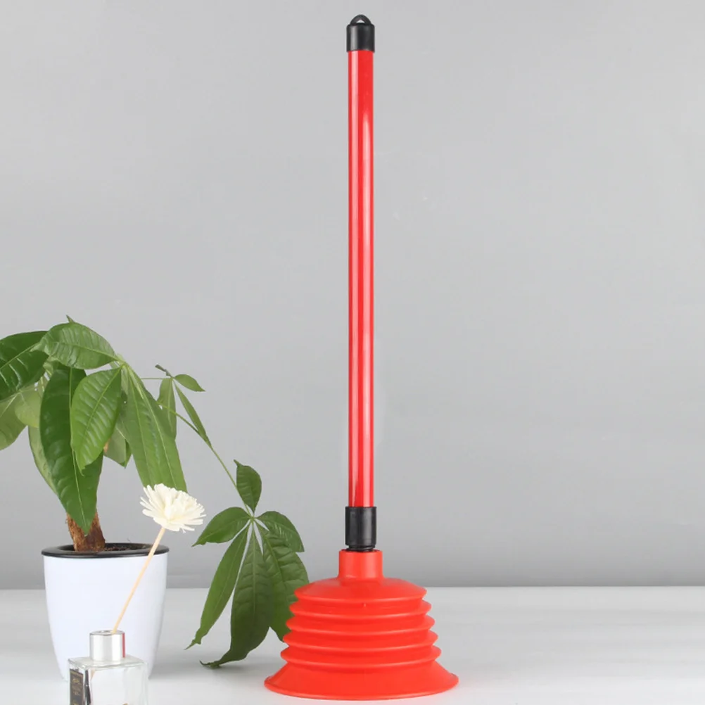 

1pcs Strong Suction Toilet Plunger Heavy Duty Drain Cleaning Tool For Bathroom Kitchen Sink Dormitory Rubber Cup Plunger