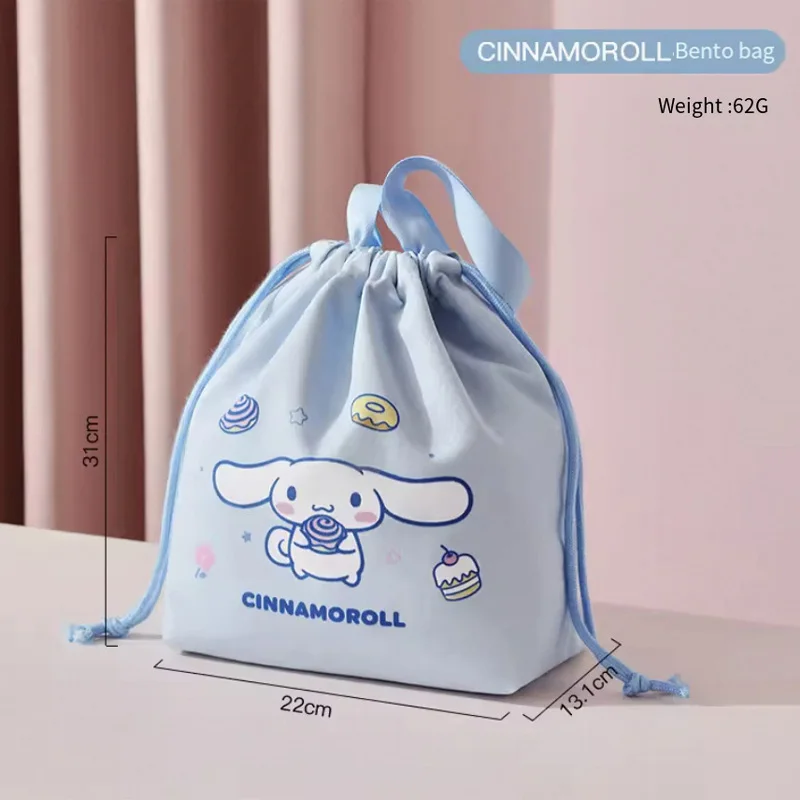 Sanios Hellokittys Cartoon Figure Kawaii Lunch Bag studente ragazza borsa isolamento impermeabile a prova di olio addensare ad alta capacità