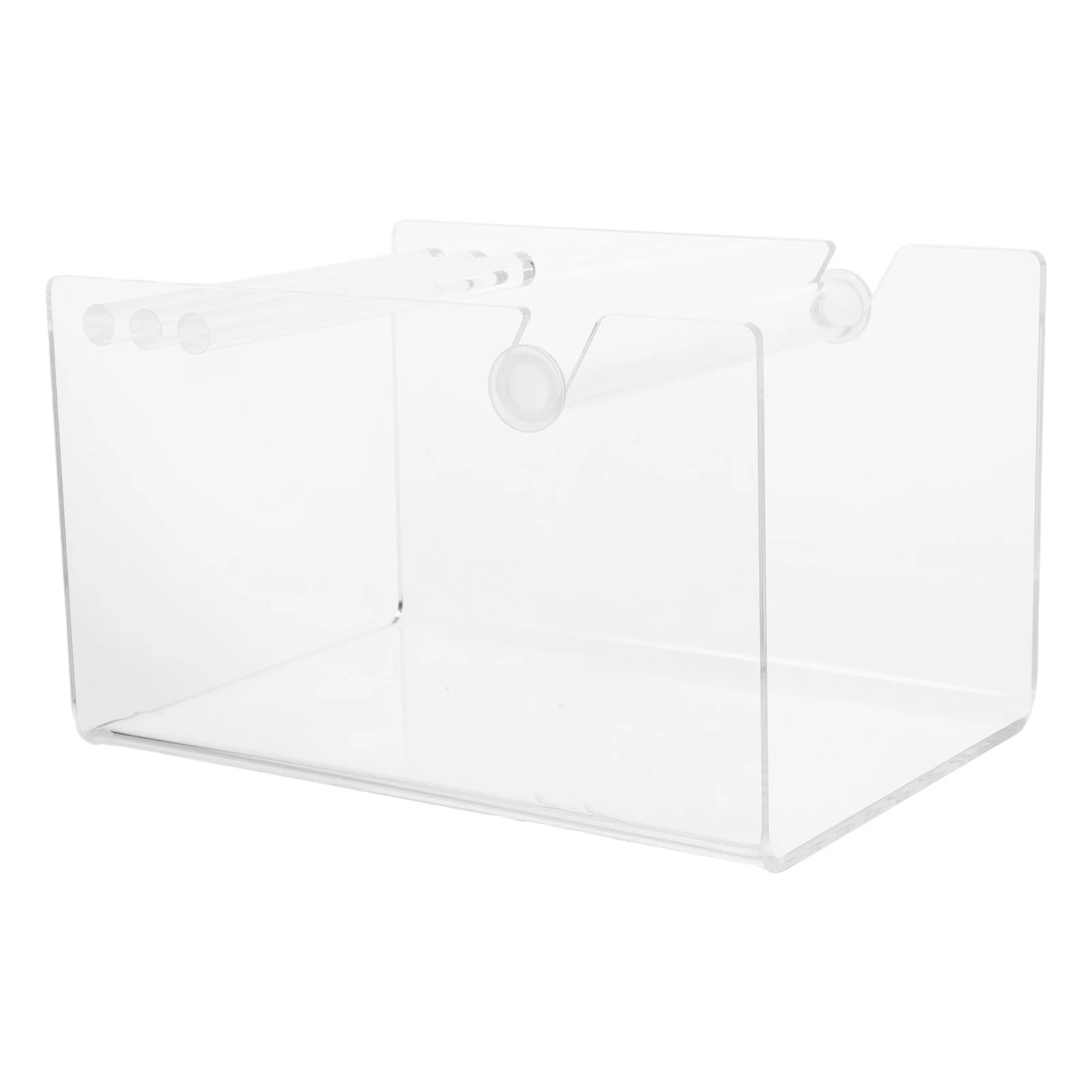 Adjustable Acrylic Sticker Roll Holder Stand Desktop Label Dispenser for Office Warehouse School Organization