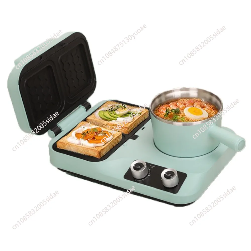 Household Electric Breakfast Machine Panini Sandwich Maker Frying Pan Food Steamer Pasta Bread Baking Noodle Cooker Eggs Boiler