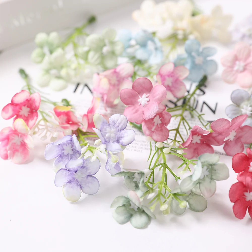 10/20Pcs Silk Daisy Artificial Flowers for Home Decor Wedding Decoration Fake Flower Bride DIY Wreath Scrapbook Gift Accessories