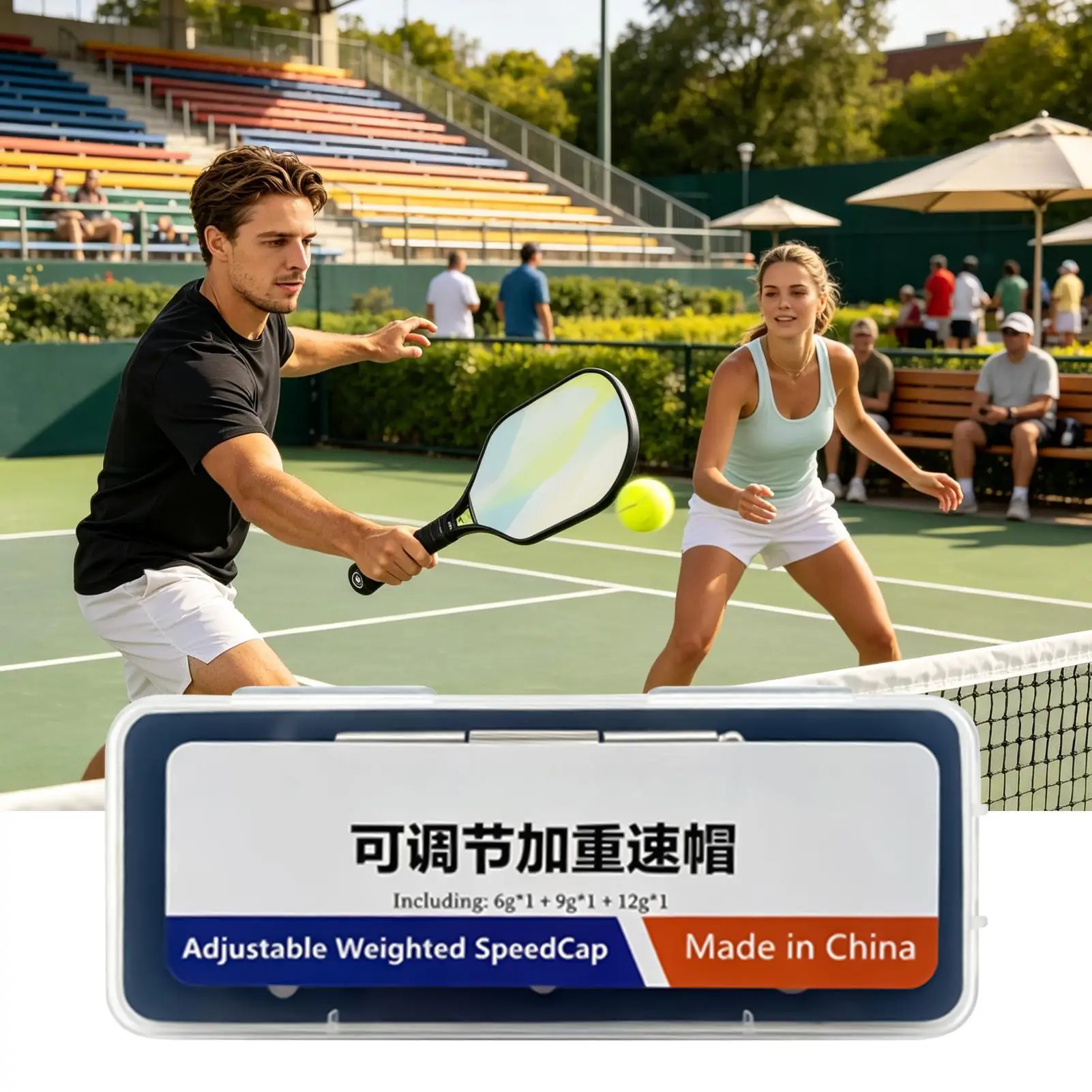 Weights For Pickleball Paddles 3-level Adjustable Sports Racket Attachment Pickleball Paddle End Weight For Men Women Teen