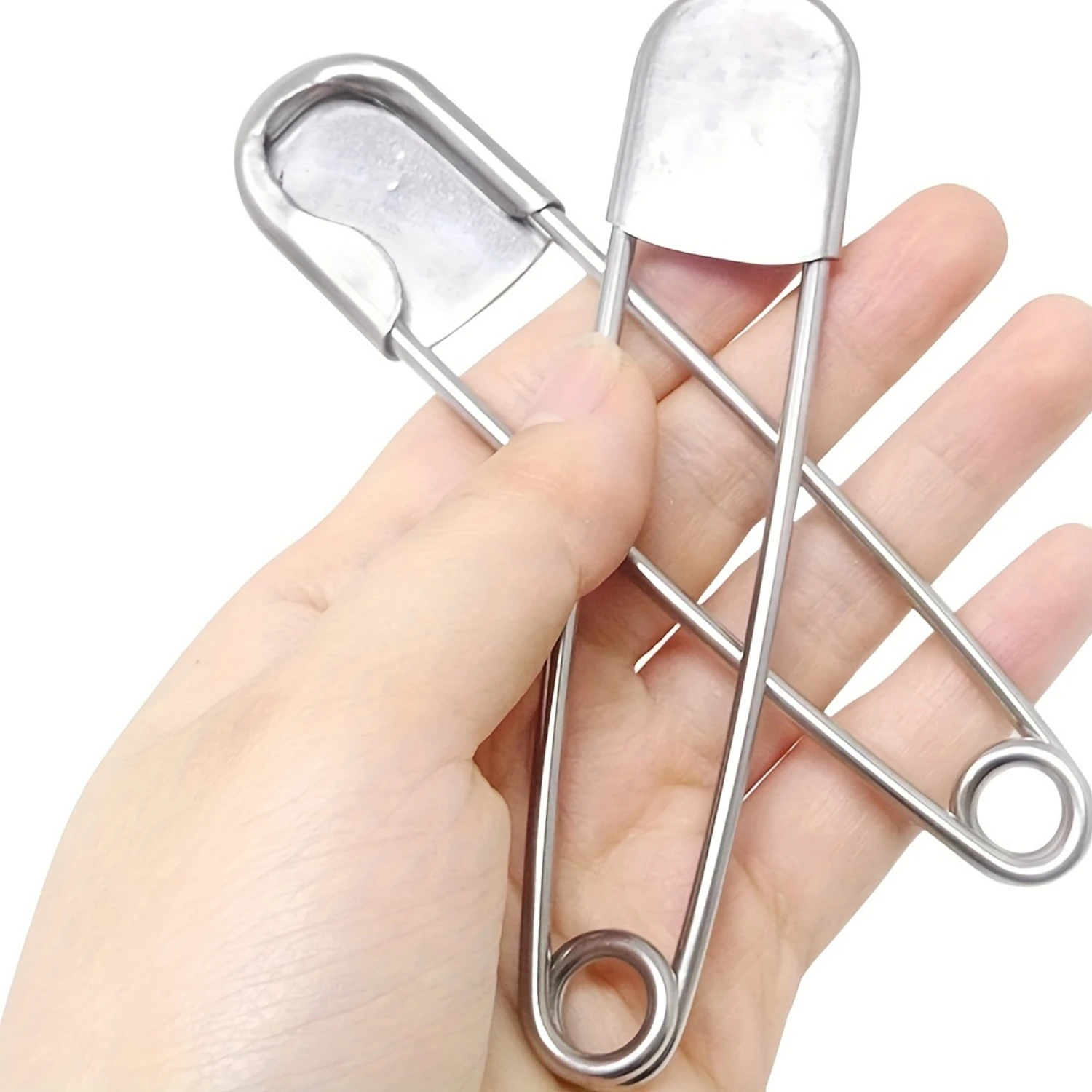 Extra-Large Stainless Steel Safety Pins - Durable, Secure Buckle Clips For Crafts &  Use Wall file organizer Organizador hogar