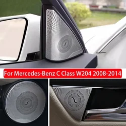 For Mercedes-Benz C Class W204 08-14 Steel Car Door Speakers Stereo Decorate Cover Speaker Trim Cover