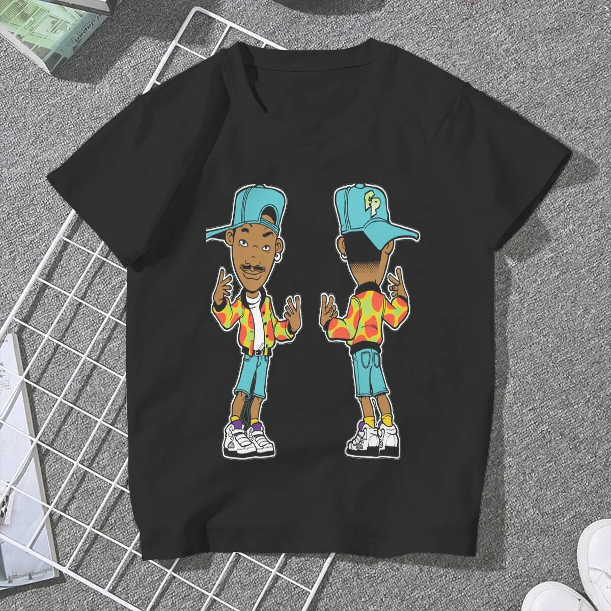 Fashion Women's T Shirts The Fresh Prince of Bel-Air TV Series Funny Tees Short Sleeve Crewneck T-Shirt Gift Idea Clothes