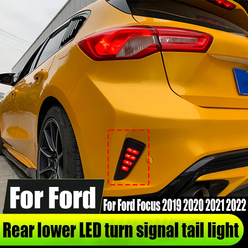 

Для Ford Focus 2019 2020 2021 2022 Задняя Нижняя декоративная фотография внешняя отделка автомобиля модифицированный сигнал поворота