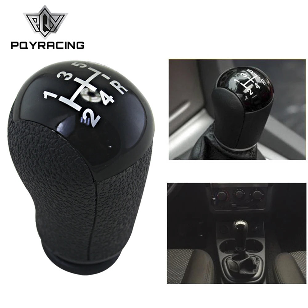 5 Speed MT Gear Stick Shift Knob Car For Ford Focus Mondeo MK3 S-MAX C-MAX Mustang Galaxy Fiesta MK6 Transit Black PQY-GSK95