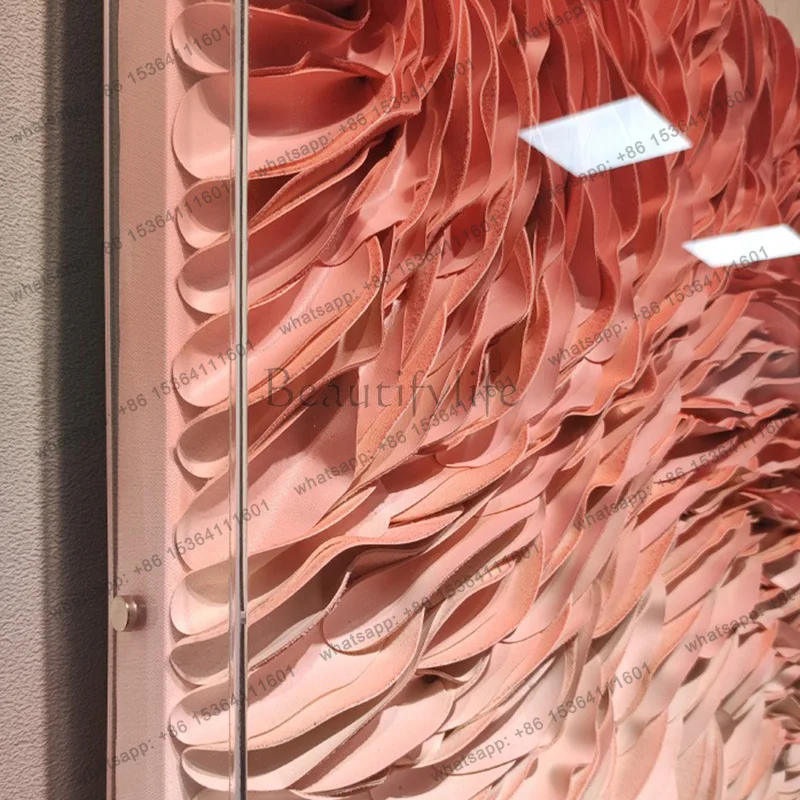 LJY Light Luxury High-End Entrance Hanging Art Acrylic 3D Physical Installation