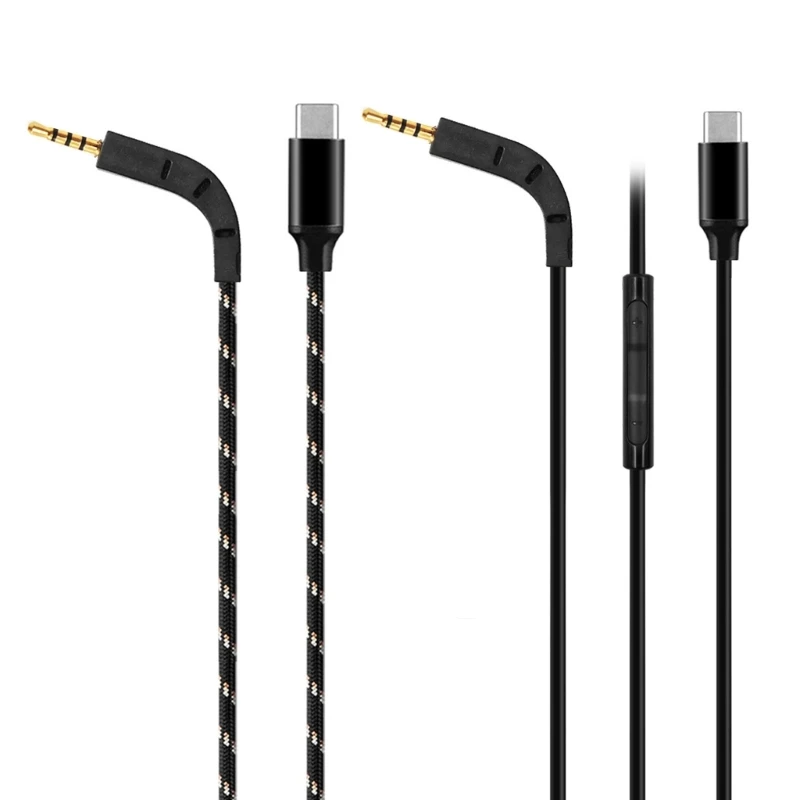 كابل موثوق به لسماعة الرأس P7 سلك HiFi سلك صوت واضح 120 سم/47.24 بوصة شريحة DAC استبدل الأسلاك المفقودة أو التالفة