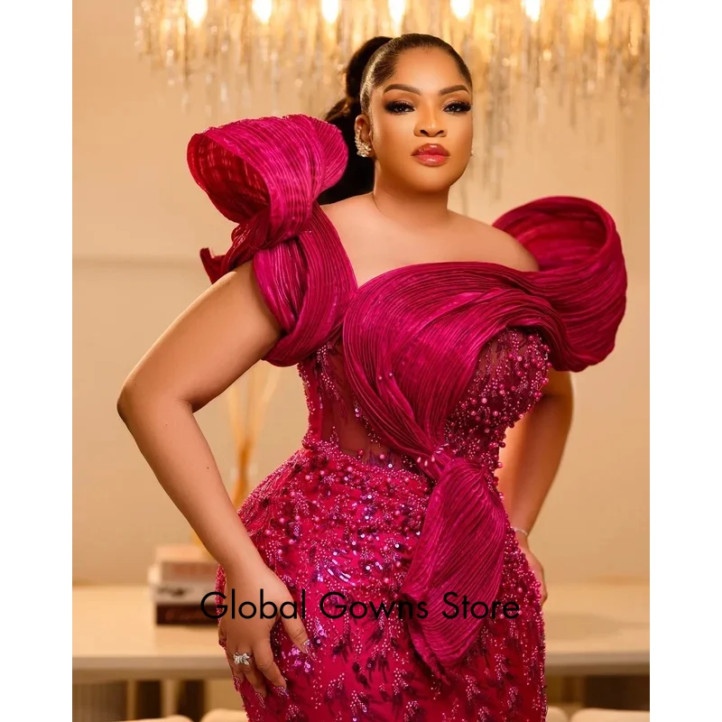 Plus size borgonha sereia vestido de baile renda completa vestido de baile elegante pérolas noite formal festa segunda recepção aniversário noivado