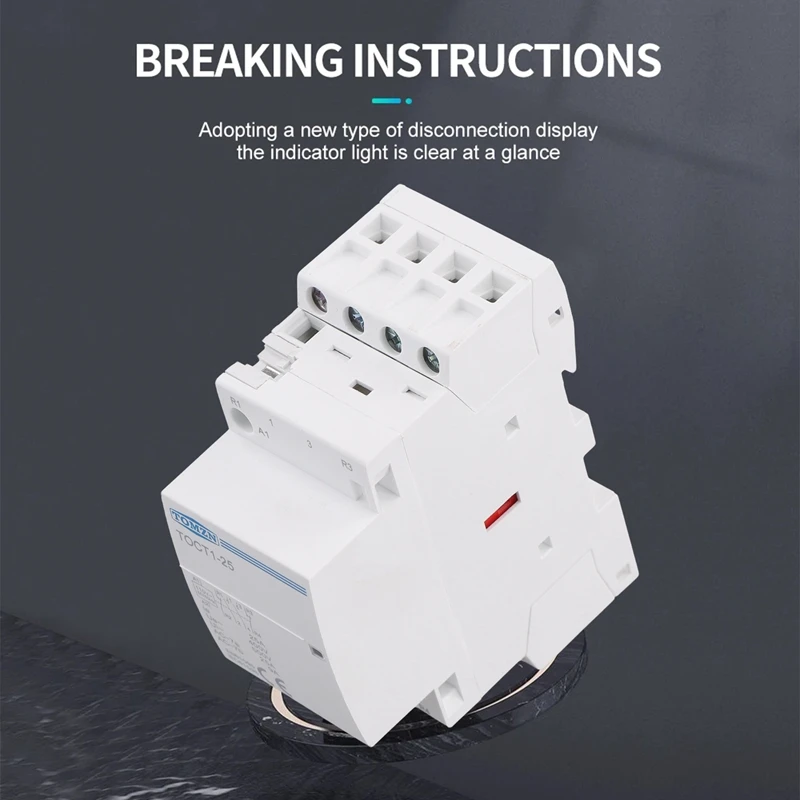 

Multi-Purpose TOCT1-25 4P 25A AC Modular Contactor